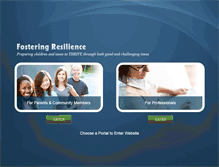 Tablet Screenshot of fosteringresilience.com